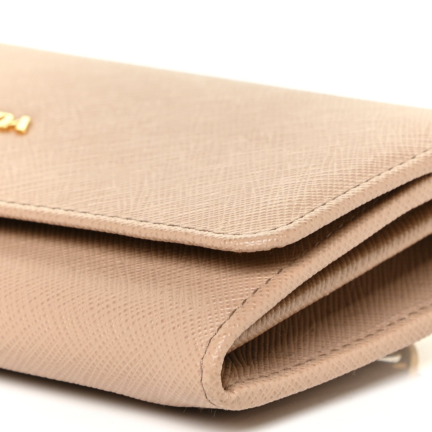 Prada Saffiano Metal Continental Flap Wallet Cammeo 10 of 11