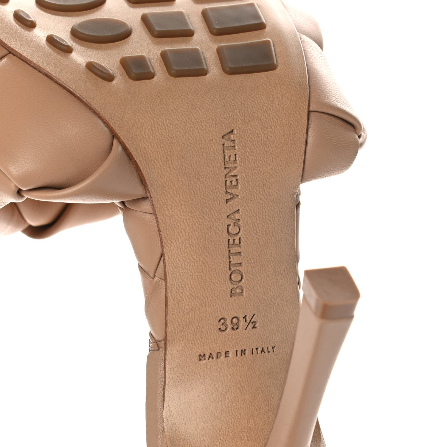 Bottega Veneta Nappa Maxi Intrecciato Lido Mule Sandals 39.5 Cipria 6 of 8