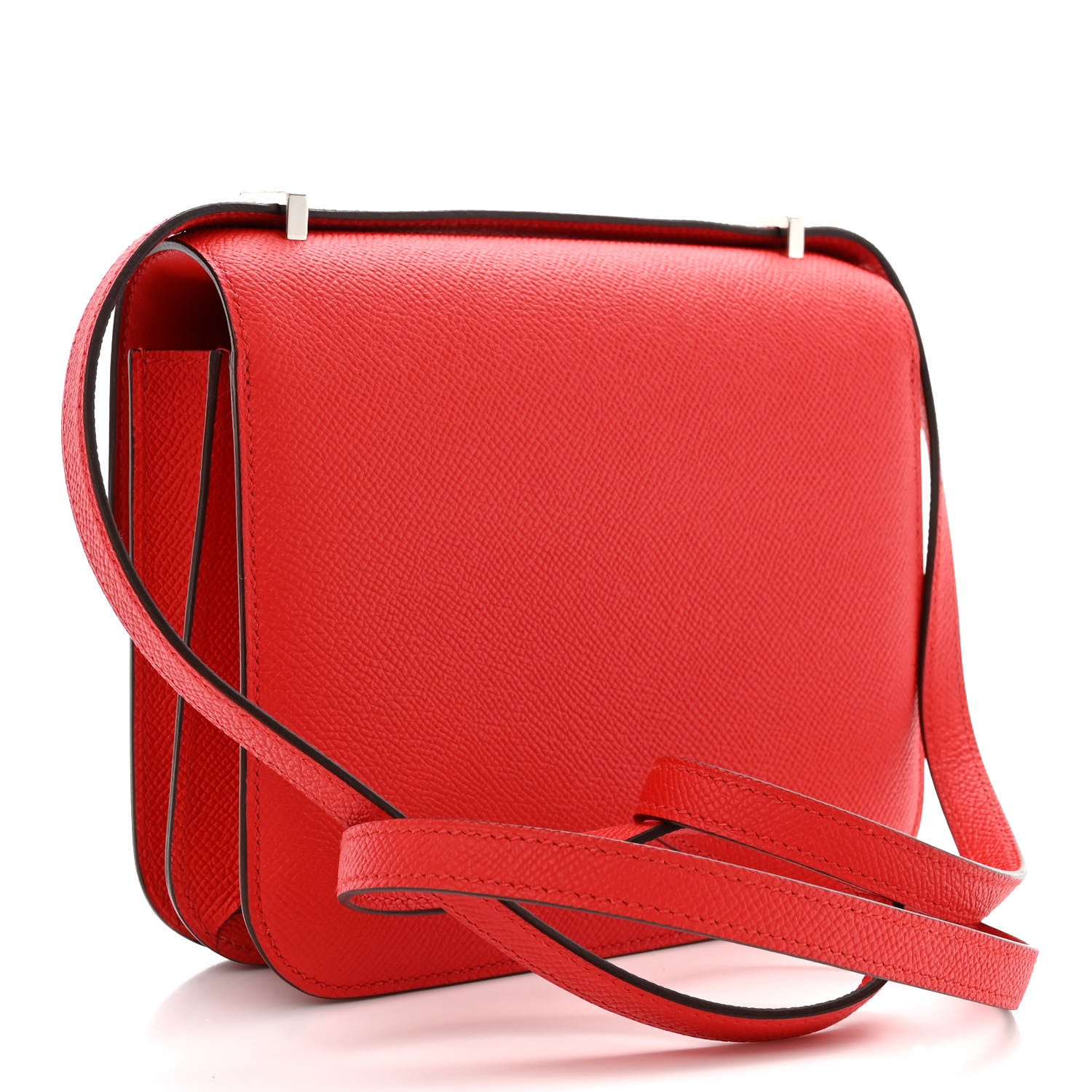 Hermes Epsom Enamel Constance 18 Rouge de Coeur Mauve Sylvestre 3 of 11