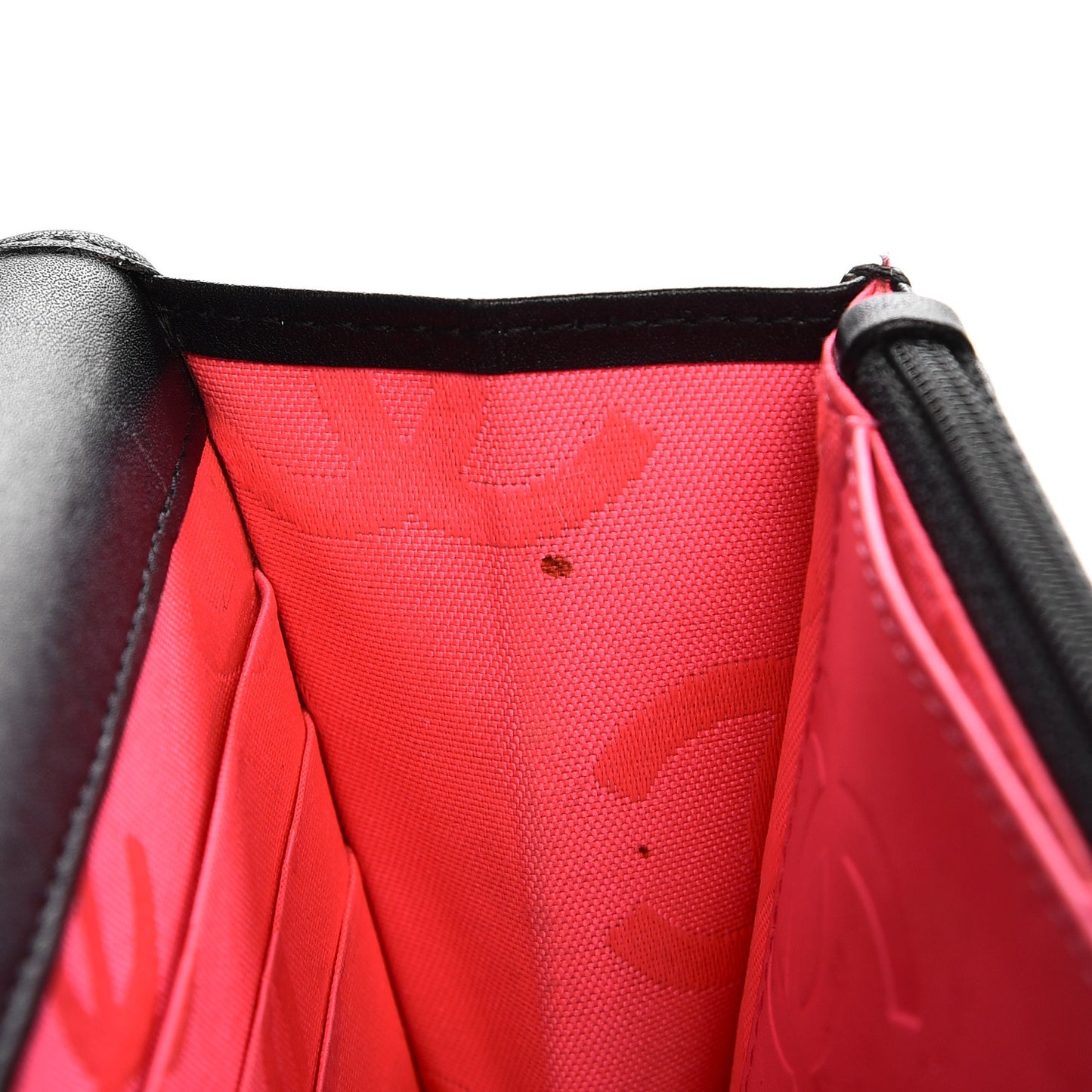 Calfskin Quilted Cambon Wallet On Chain WOC Black