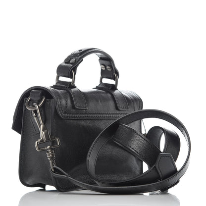 Proenza Schouler Lambskin Micro PS1 Satchel Black 3 of 8