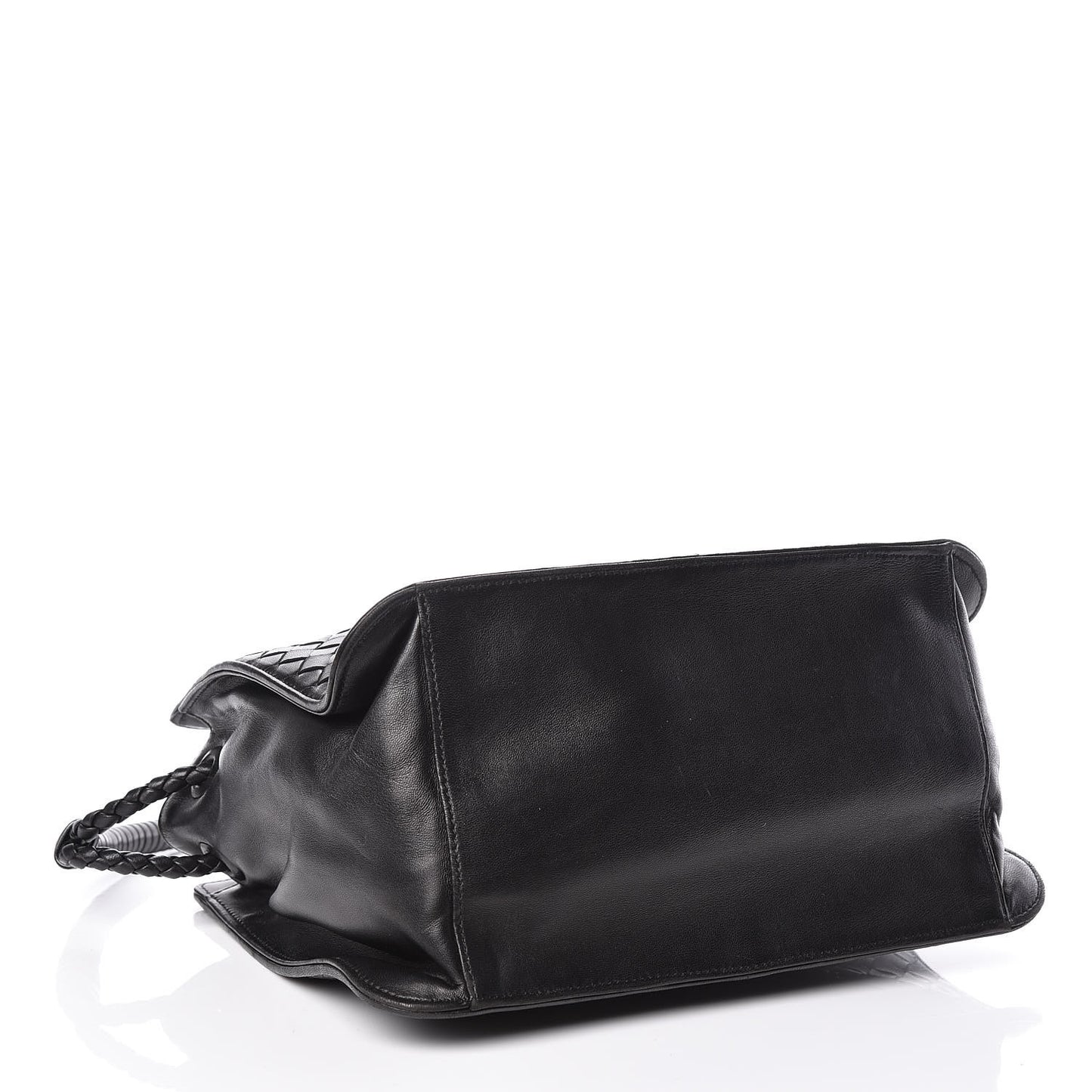 Nappa Intrecciato Shoulder Bag Black