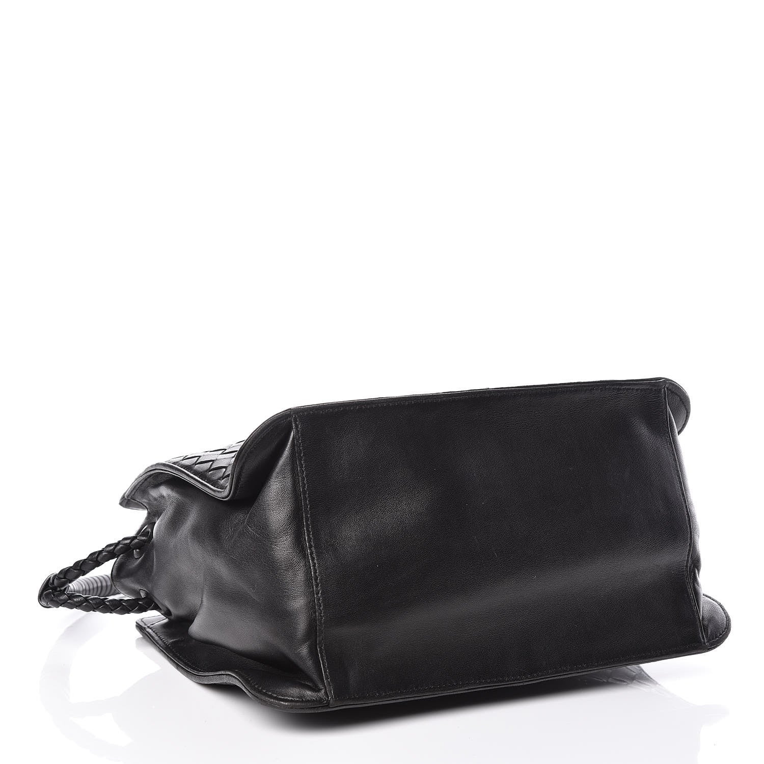 Bottega Veneta Nappa Intrecciato Shoulder Bag Black 4 of 12