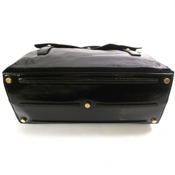 Saint Laurent Patent Muse Two Tote Black 4 of 10