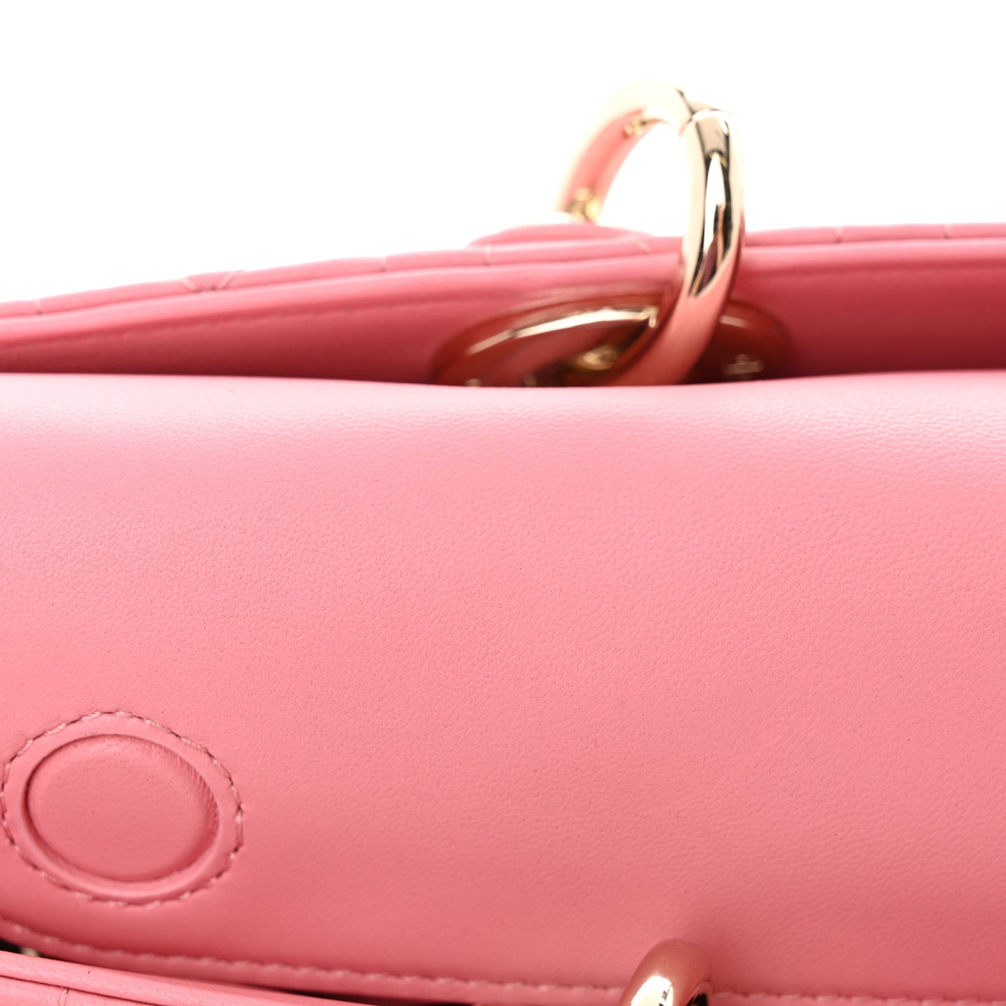 Lambskin Cannage Medium Lady D-Joy Light Pink
