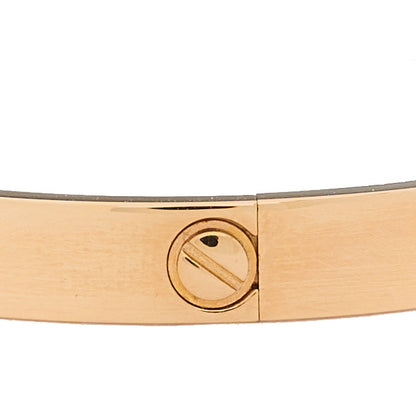 Cartier 18K Pink Gold 4 Diamond LOVE Bracelet 16 5 of 7