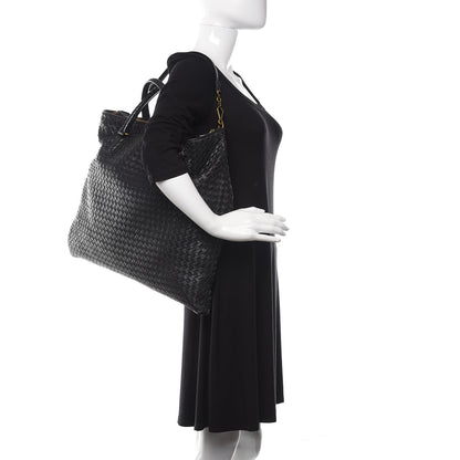 Bottega Veneta Nappa Intrecciato Medium Convertible Tote Black 2 of 13