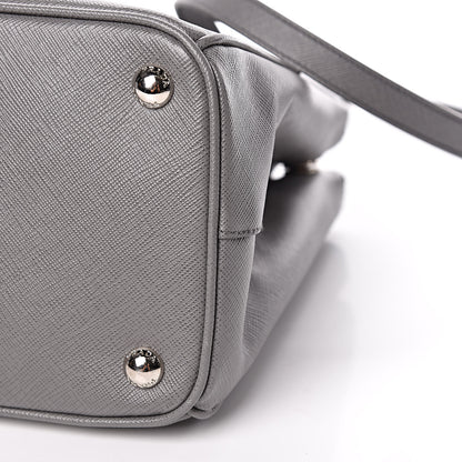 Prada Saffiano Small Galleria Double Zip Tote Marmo 10 of 10