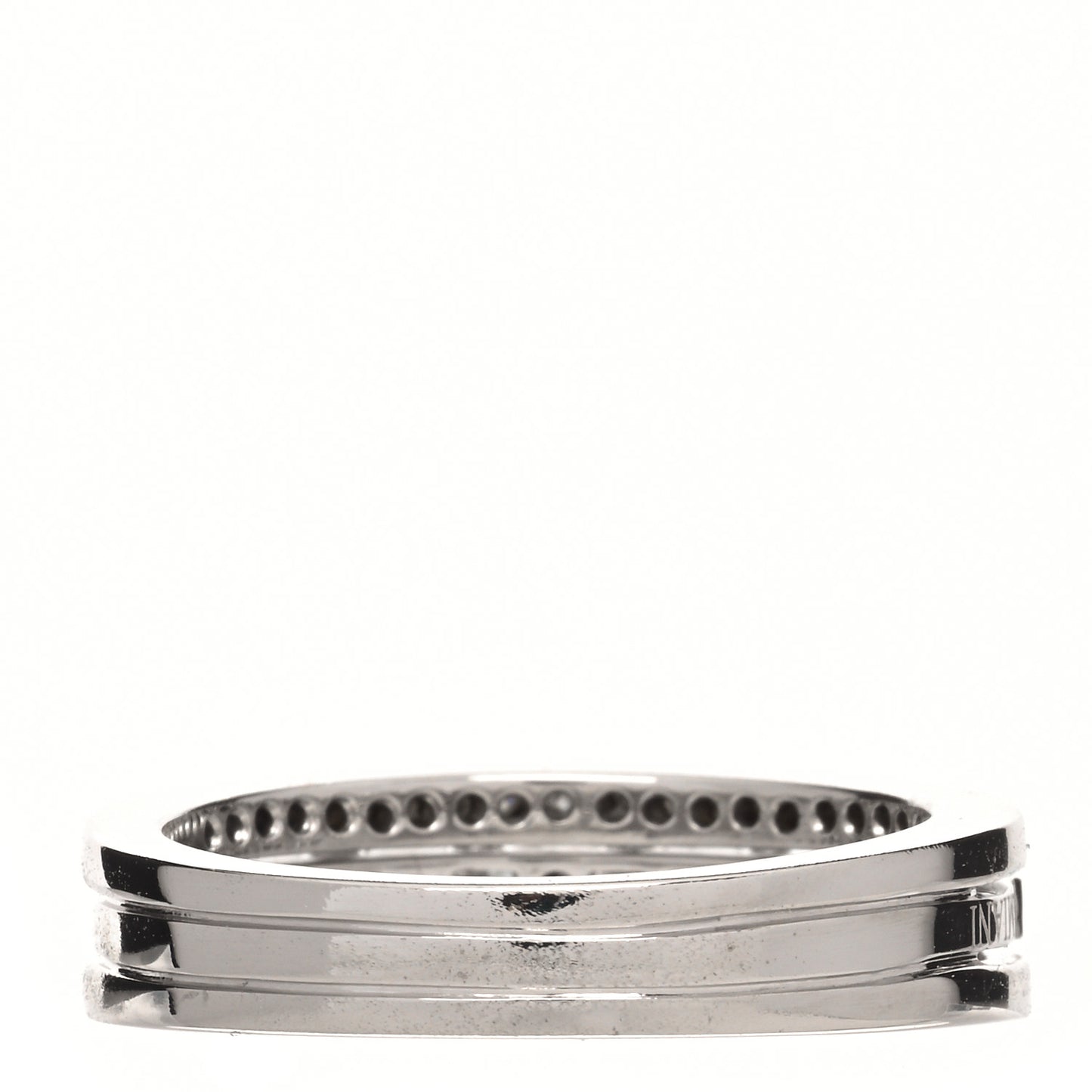 18K White Gold Diamond Belle Epoque Band Ring 55 7.25