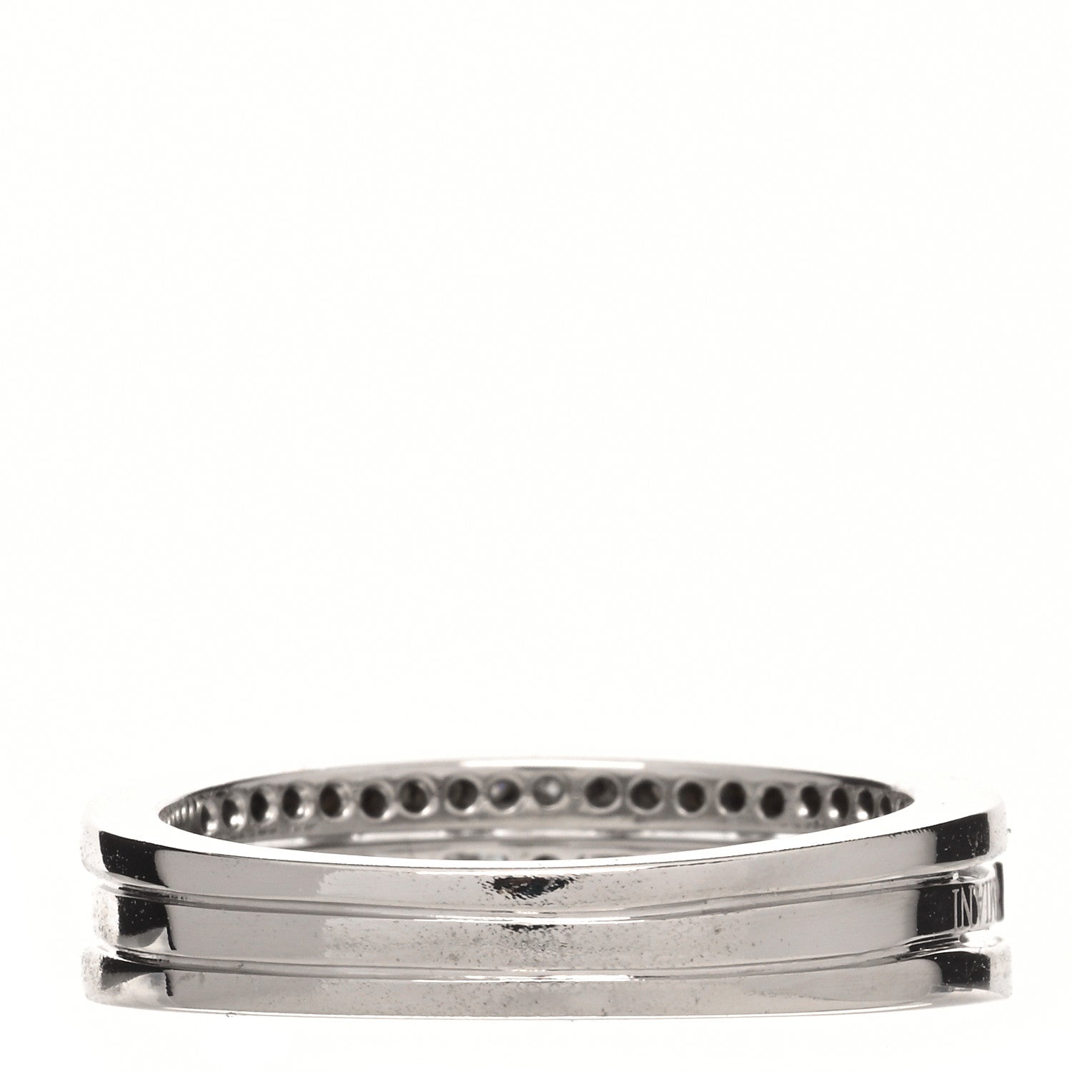 Damiani 18K White Gold Diamond Belle Epoque Band Ring 55 7.25 3 of 5