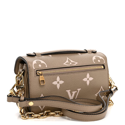 Louis Vuitton Empreinte Monogram Giant Pochette Metis East West Tourterelle Creme 3 of 9