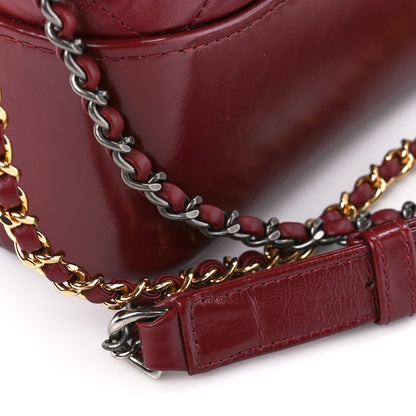 Chanel Aged Smooth Calfskin Quilted Medium Gabrielle Logo Hobo Red 12 of 12