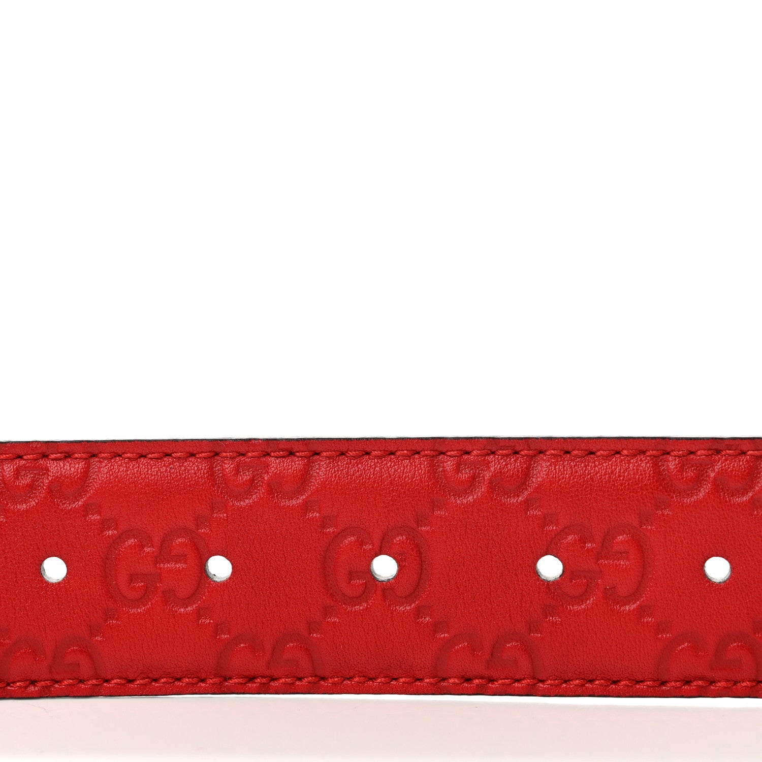 Gucci Guccissima Interlocking G Belt 75 30 Red 4 of 5