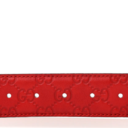 Gucci Guccissima Interlocking G Belt 75 30 Red 4 of 5