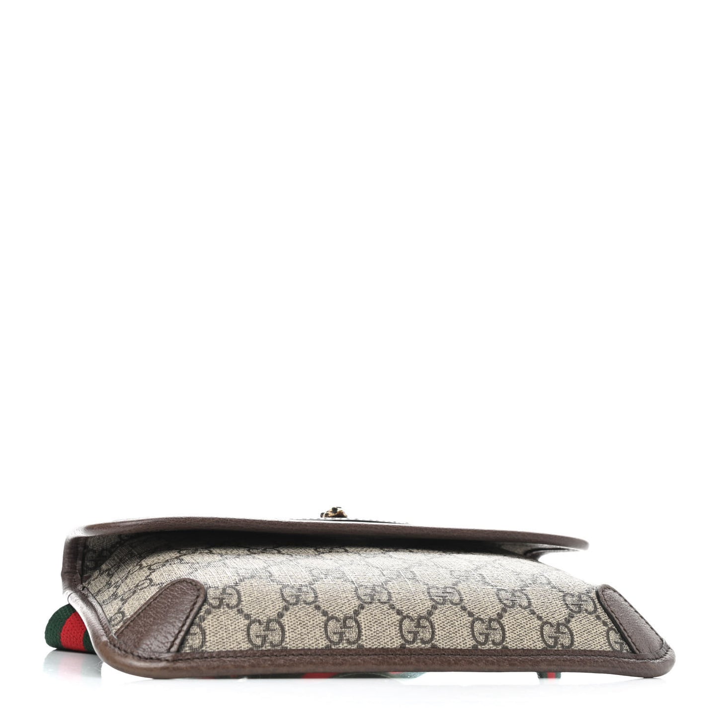 GG Supreme Monogram Neo Vintage Web Belt Bag Brown