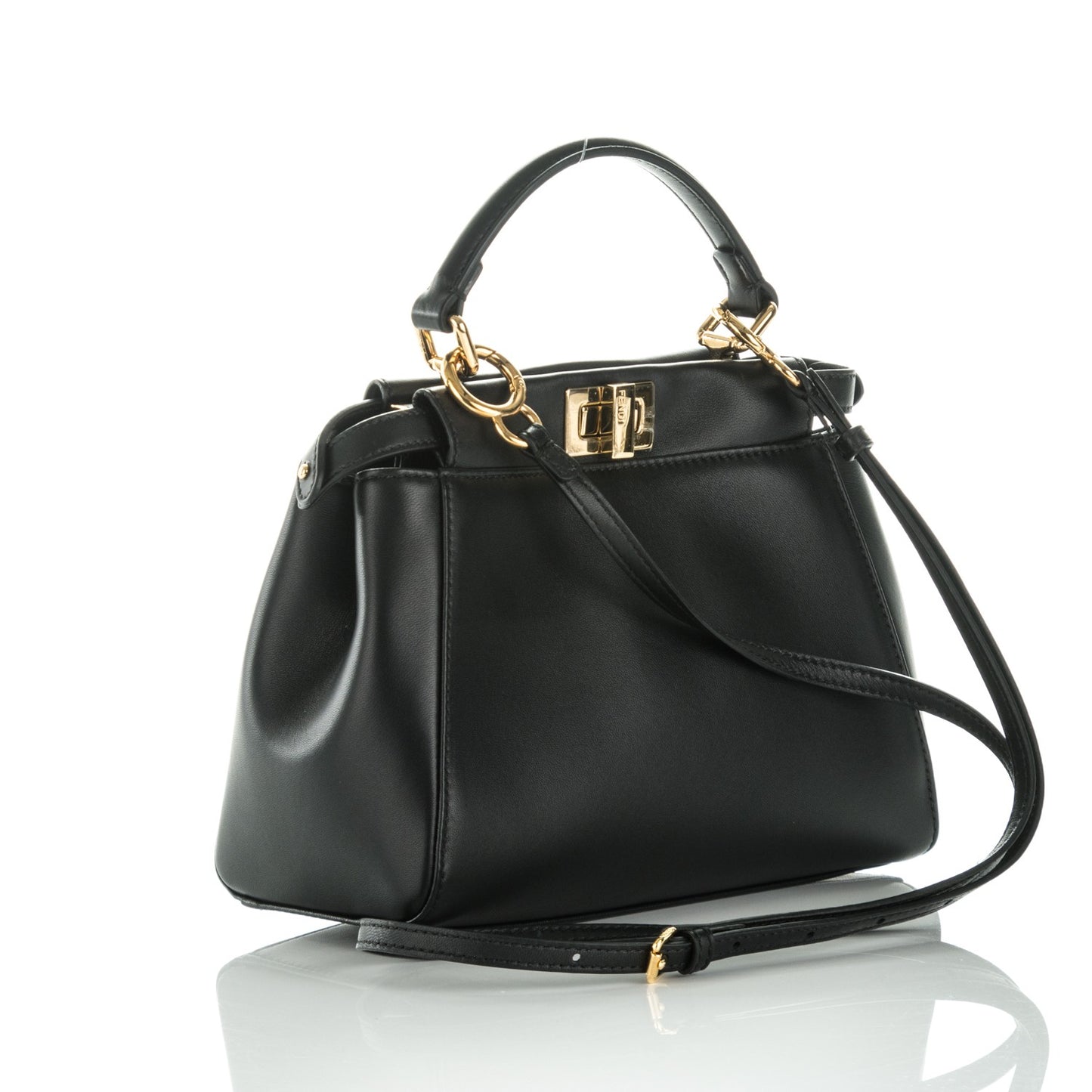 Nappa Mini Peekaboo Iconic Satchel Black