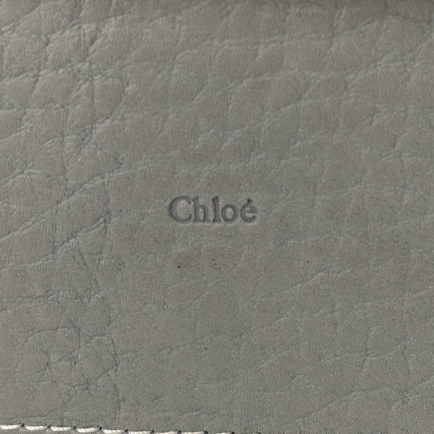 Chloe Grained Calfskin Medium Sally Flap Bag Grey 14 of 15