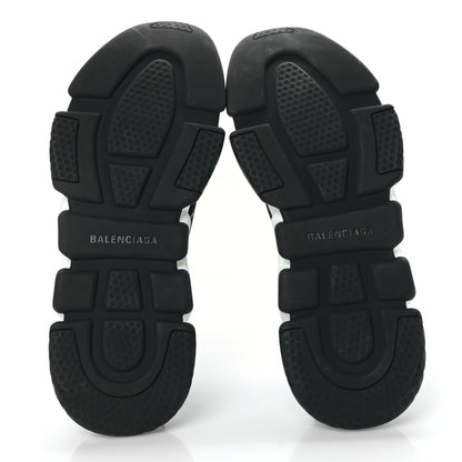 Balenciaga Neoprene Knit Allover Logo Bi-Color Sole Mens Speed Sneakers 10 Black White 5 of 8