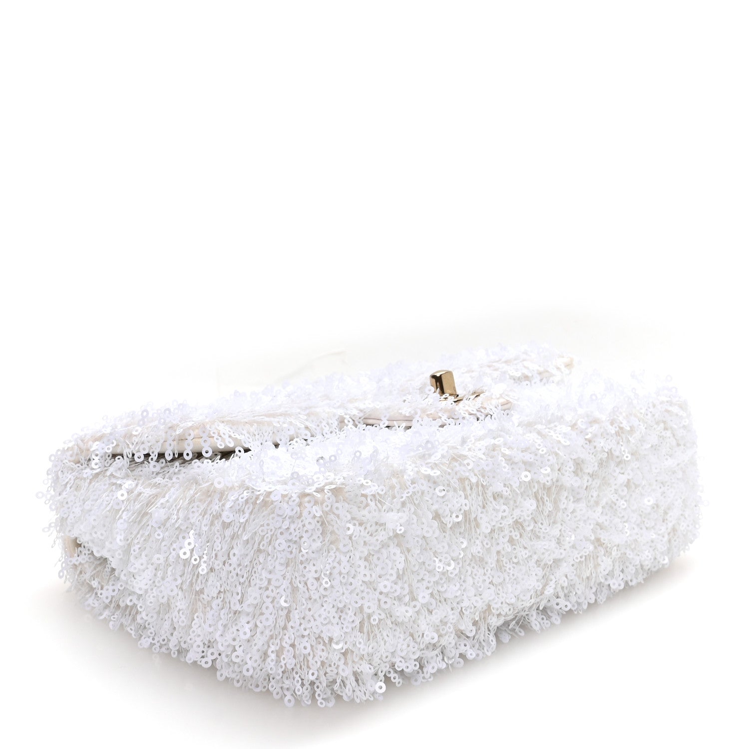 Chanel Sequin Mini Rectangular Flap White 3 of 10