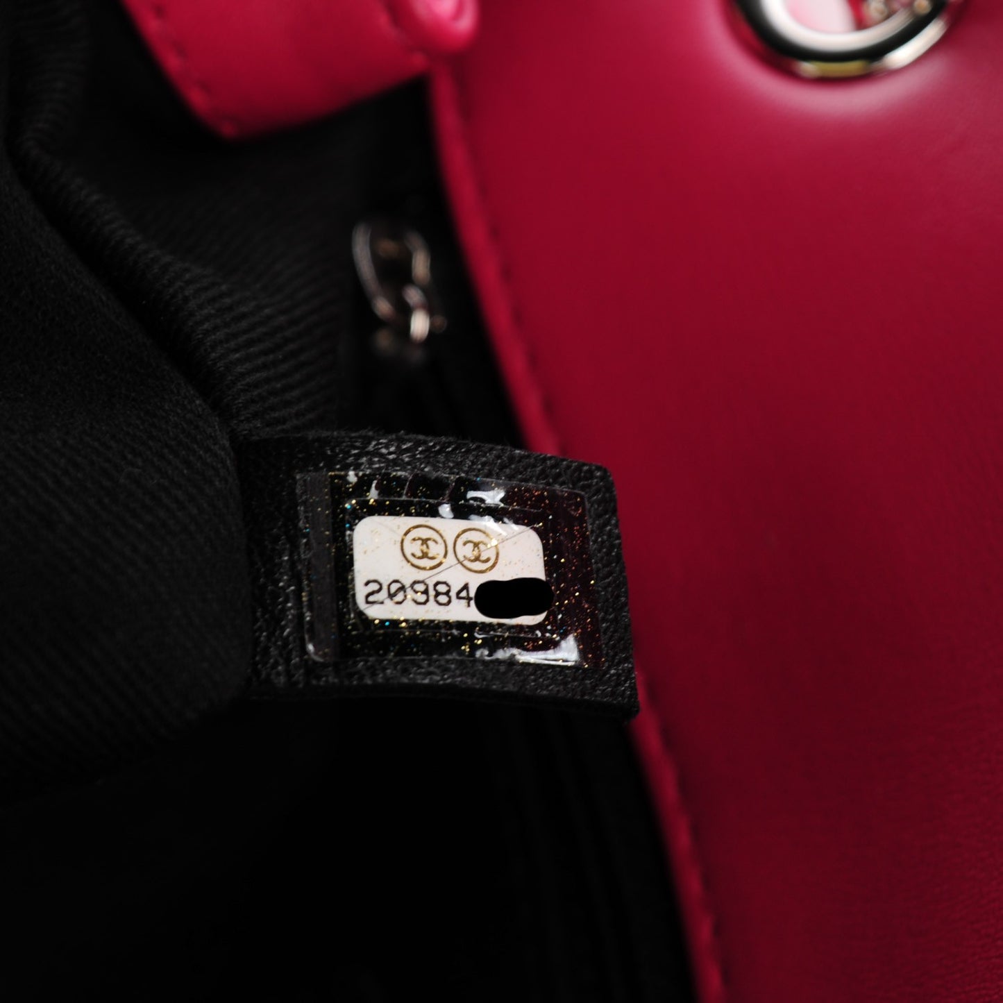 Patent Quilted Small Coco Shine Flap Pink