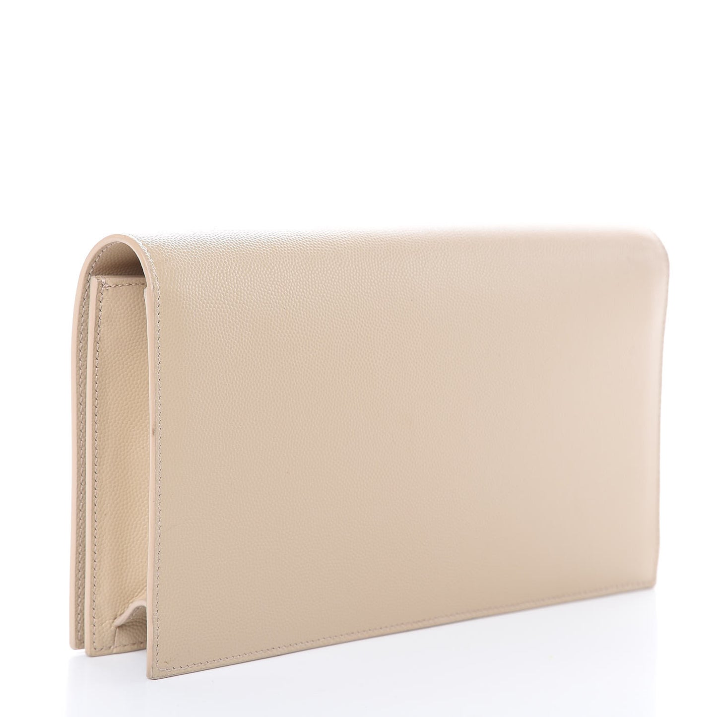 Grain De Poudre Classic Kate Monogram Clutch Nude Powder