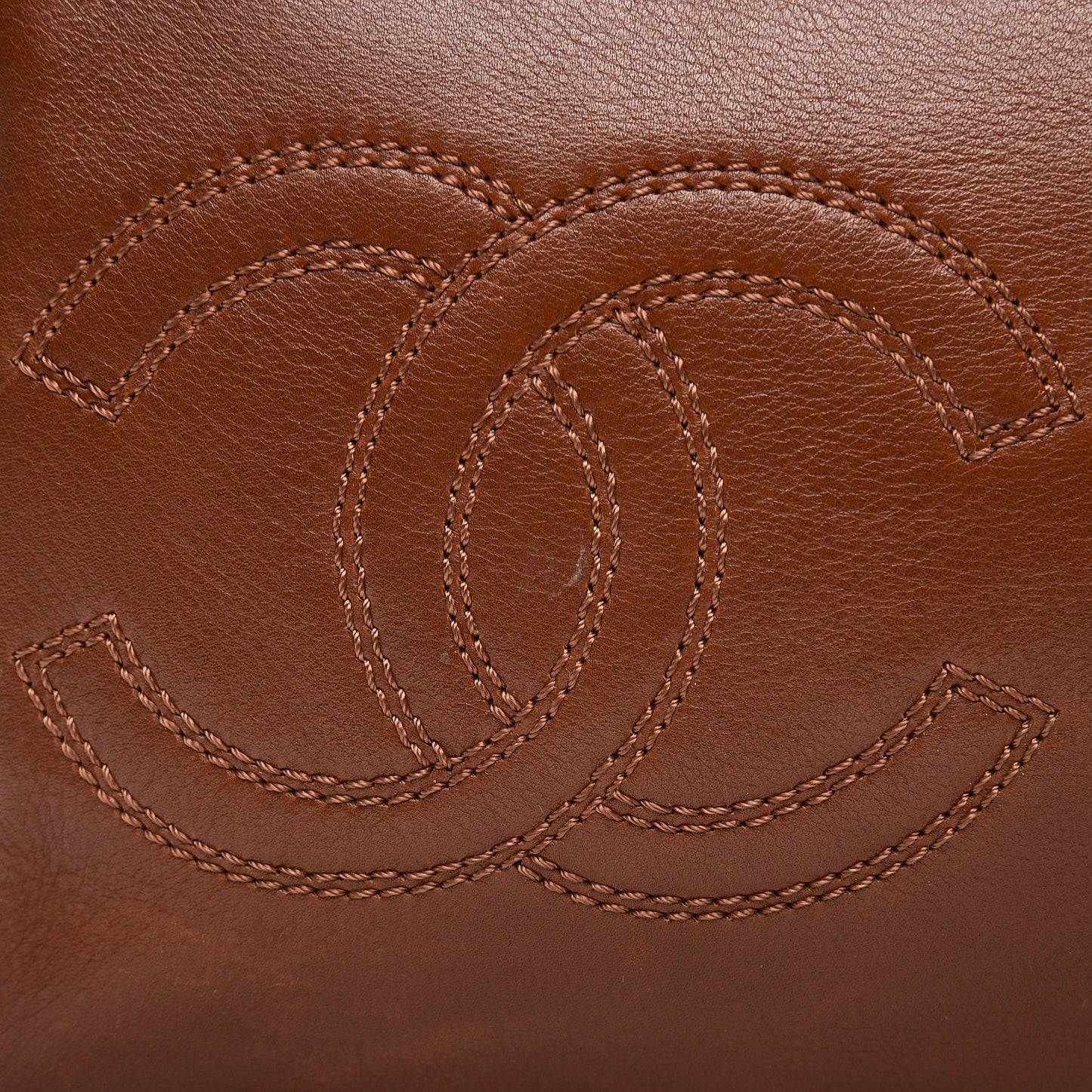 Lambskin CC Tote Brown