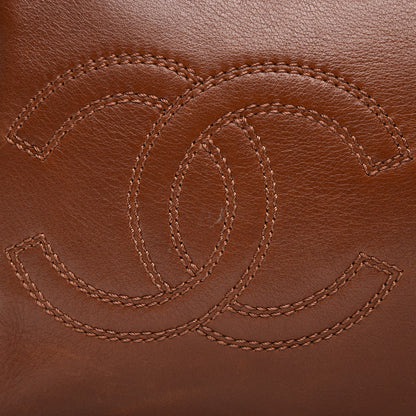 Chanel Lambskin CC Tote Brown 10 of 14