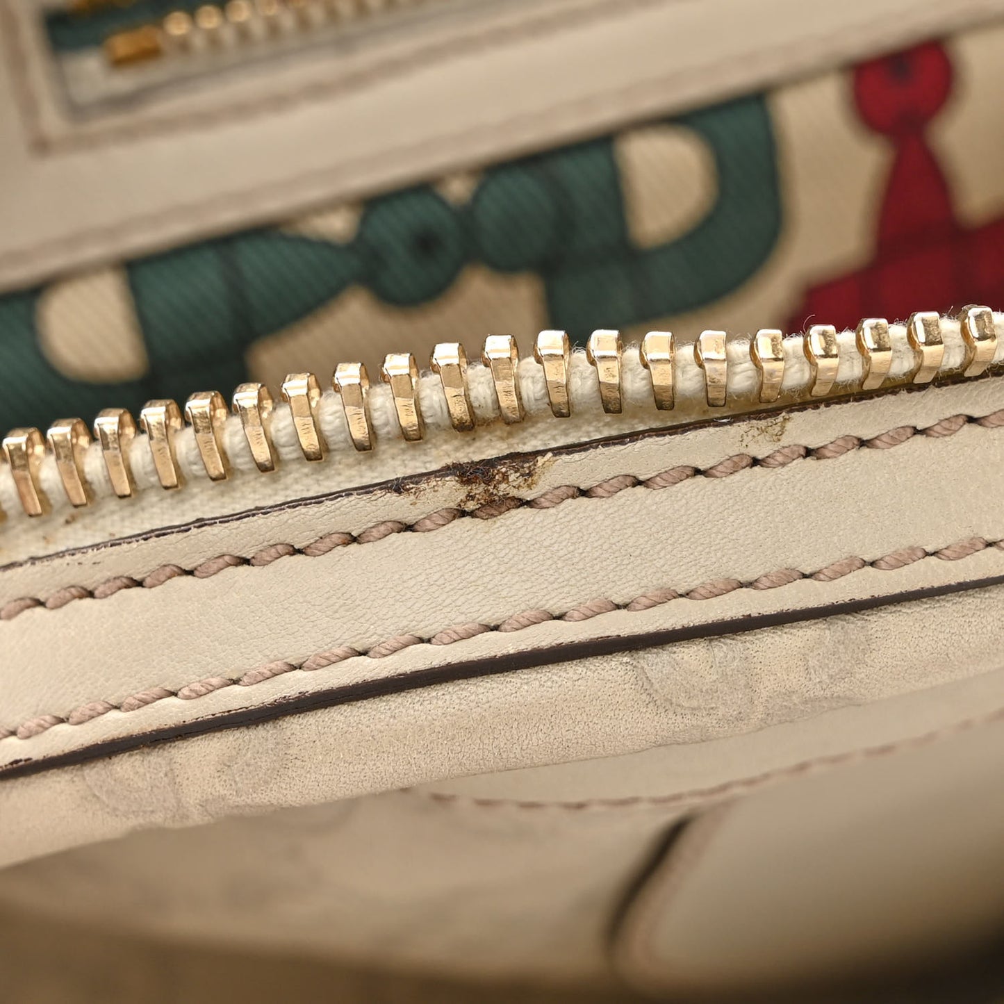 Guccissima Pop Bamboo Top Handle Tote Off White