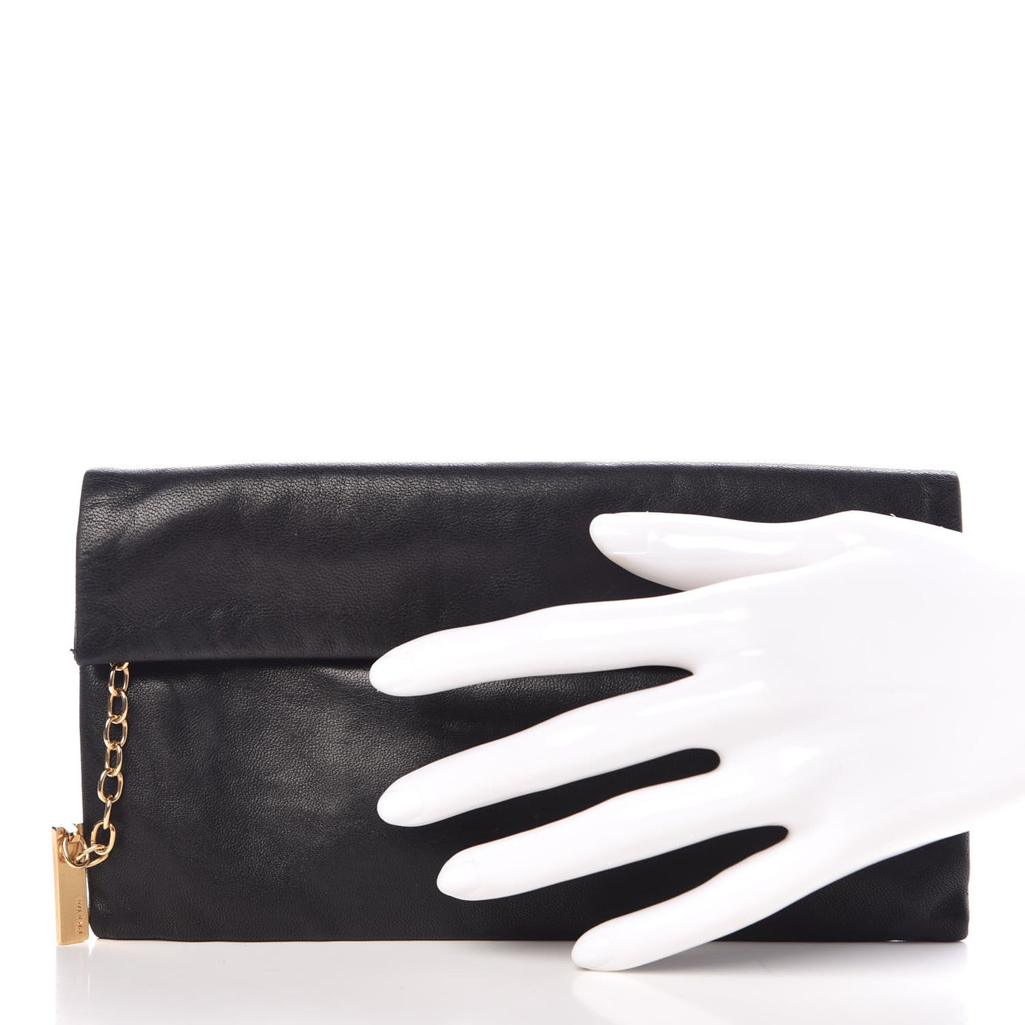 Nappa Flap Clutch Black