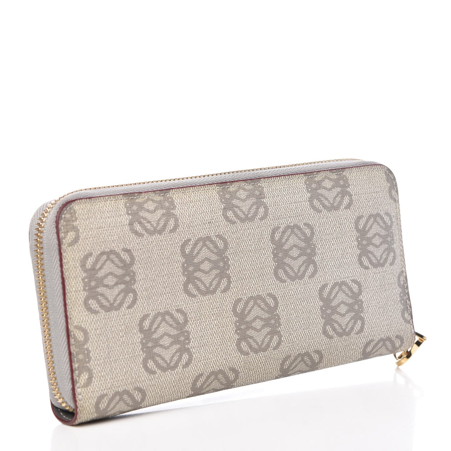 Monogram Zip Around Wallet Grey
