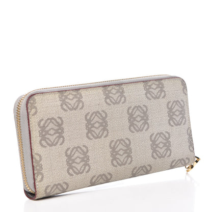 Loewe Monogram Zip Around Wallet Grey 3 of 8