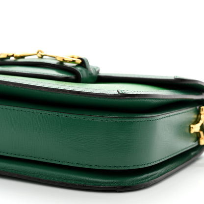 Gucci Azalea Calfskin Horsebit 1955 Shoulder Bag New Shamarock Emerald 11 of 15