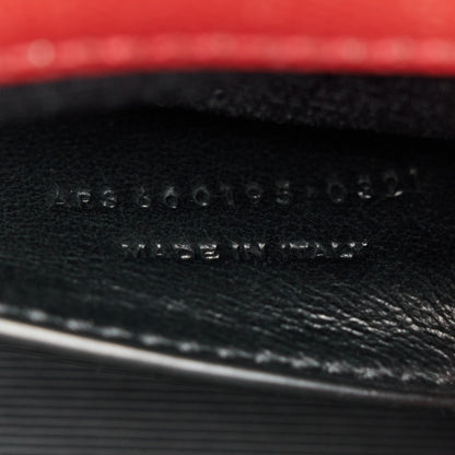 Saint Laurent Grain De Poudre Textured Mixed Matelasse Triquilt Small Monogram Satchel Red 8 of 12