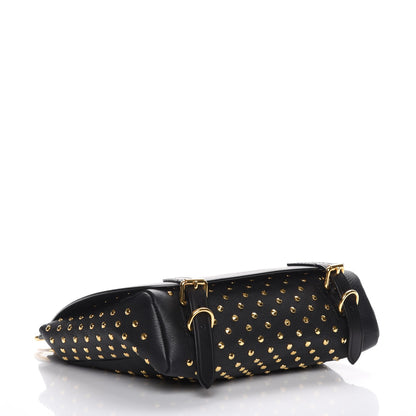 Burberry Calfskin Studded Bridle Saddle Bag Black 4 of 8