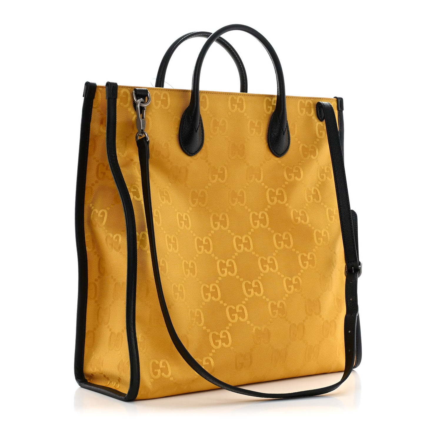Econyl Nylon Monogram Off The Grid Long Tote Bag Crop Black