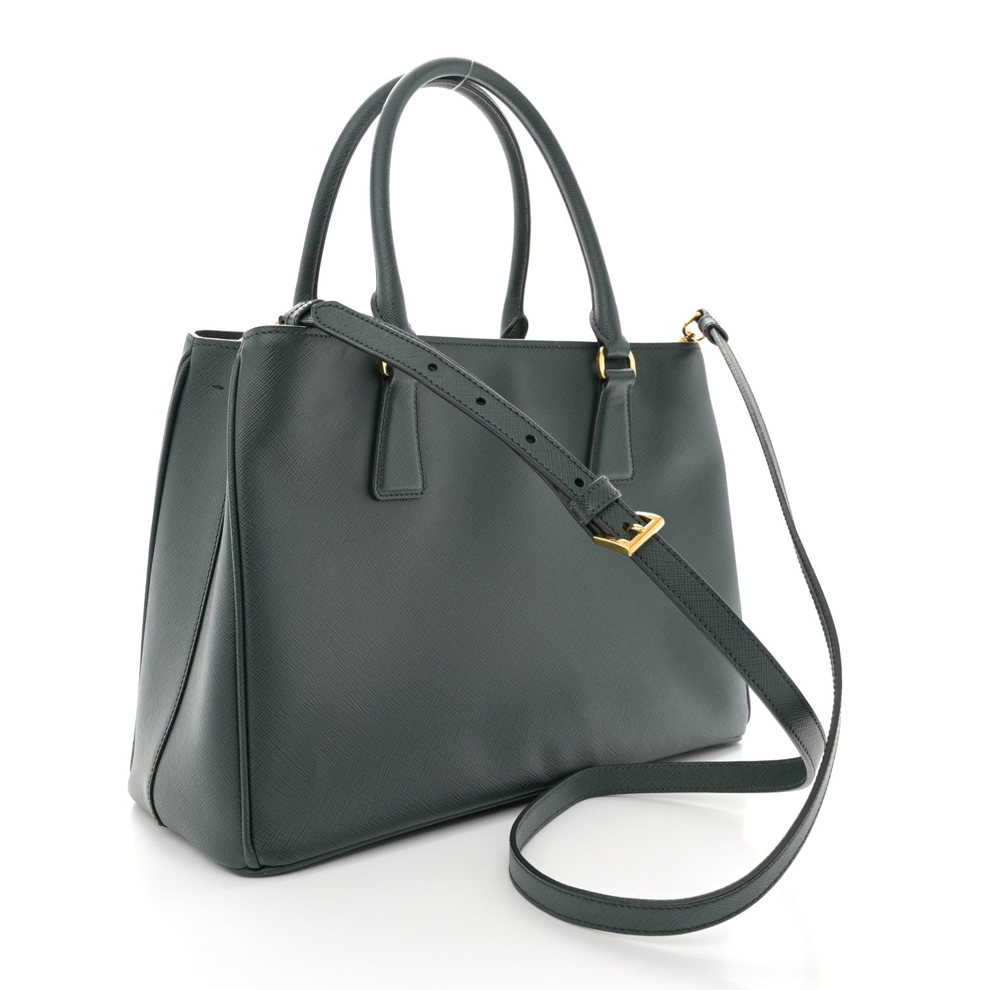 Saffiano Lux Medium Tote Smeraldo