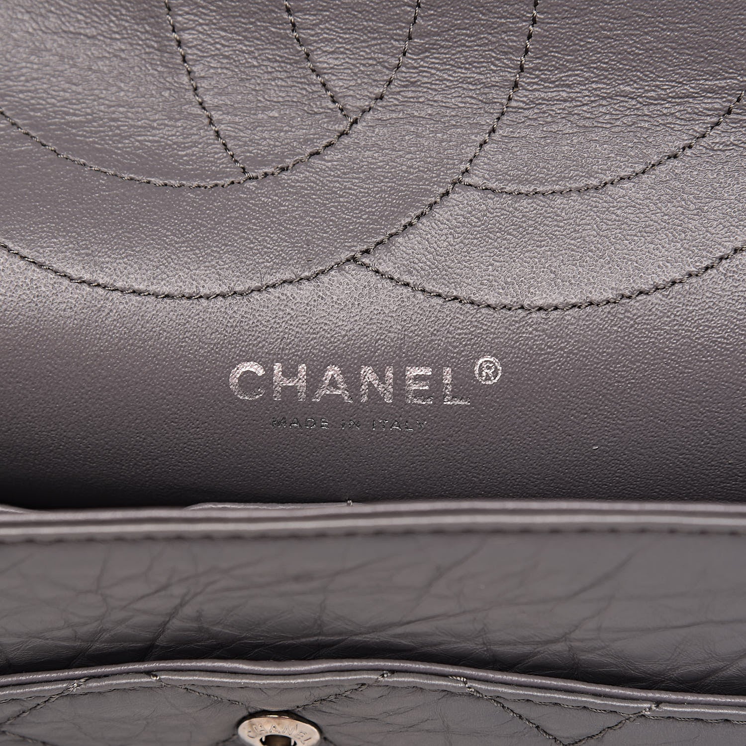 Chanel Aged Calfskin Quilted 2.55 Reissue 227 Flap Grey 6 of 12