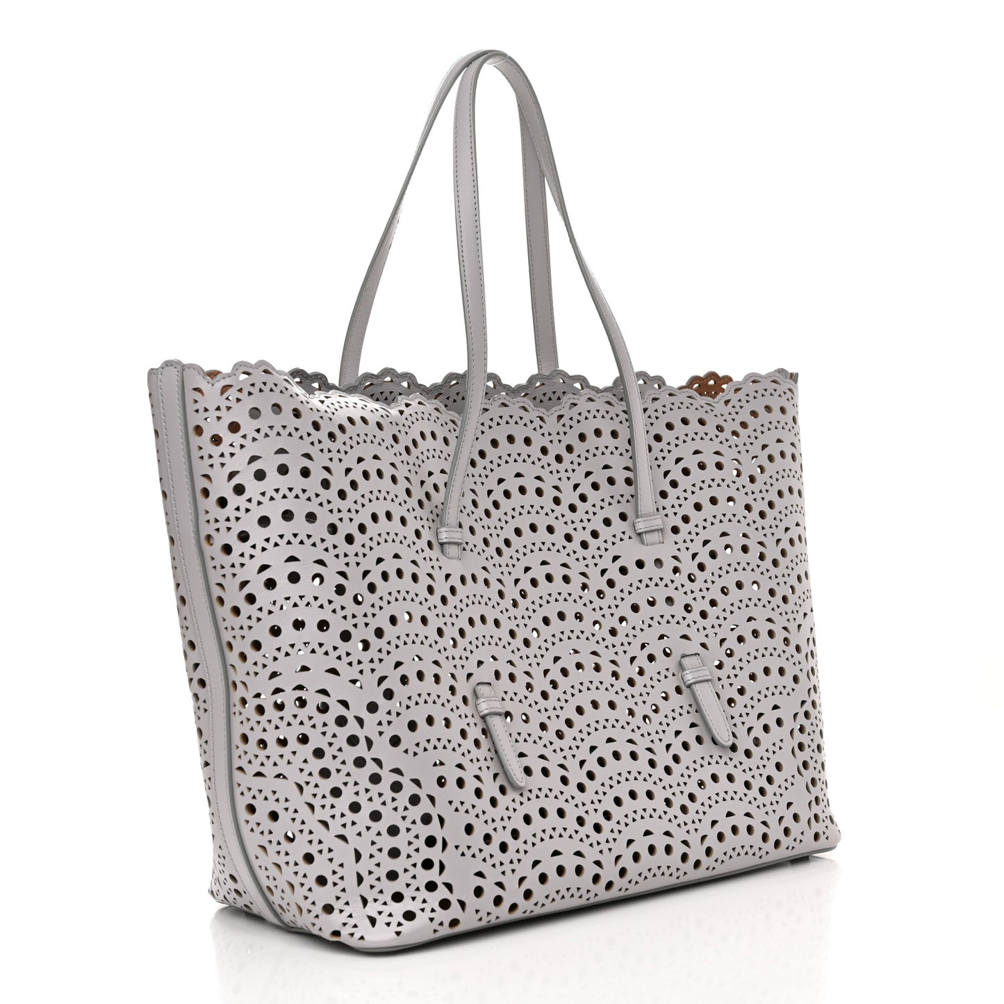 Lux Calfskin Vienne Wave Mina 32 Bag Perle