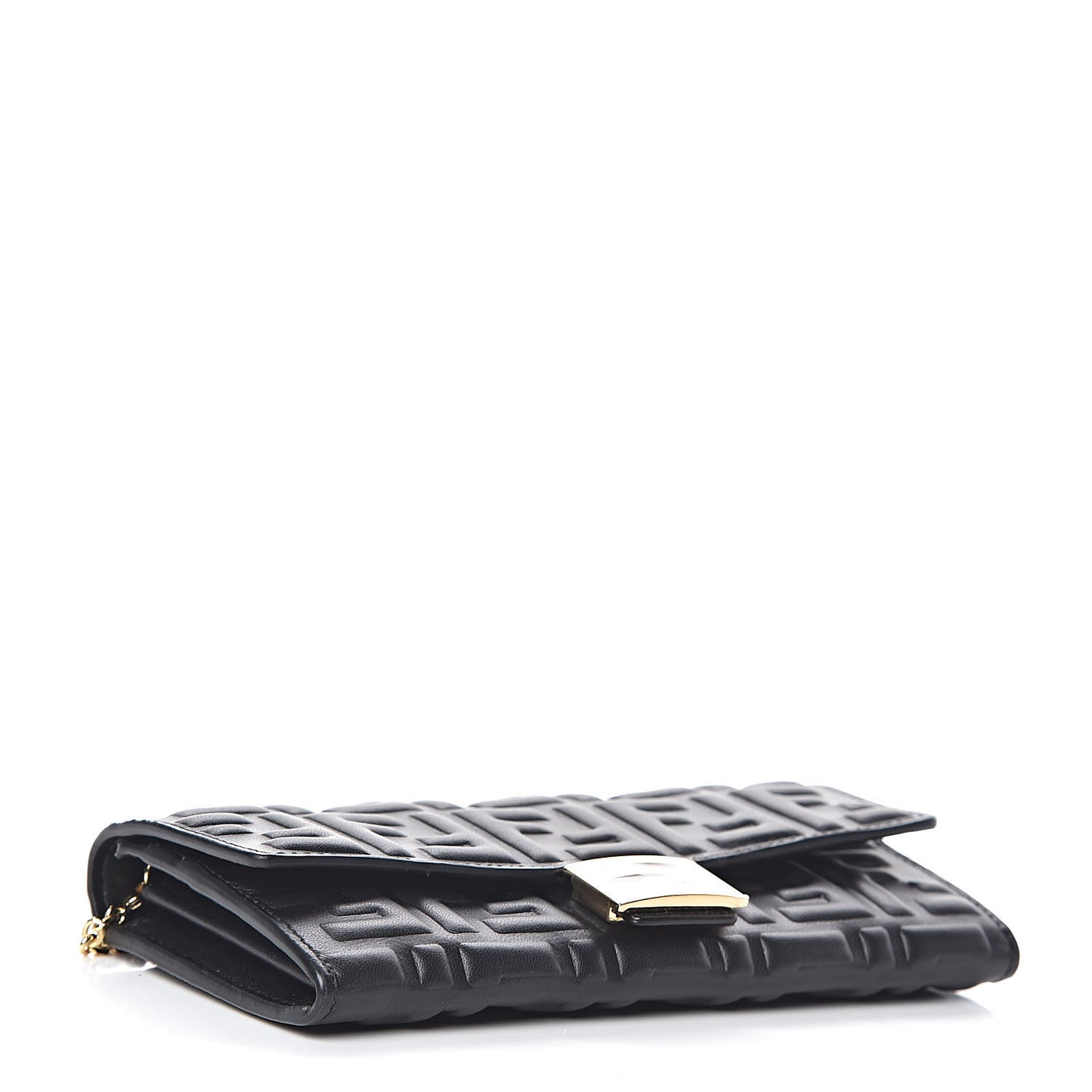 Nappa Matisse FF Embossed Continental Wallet On Chain Black