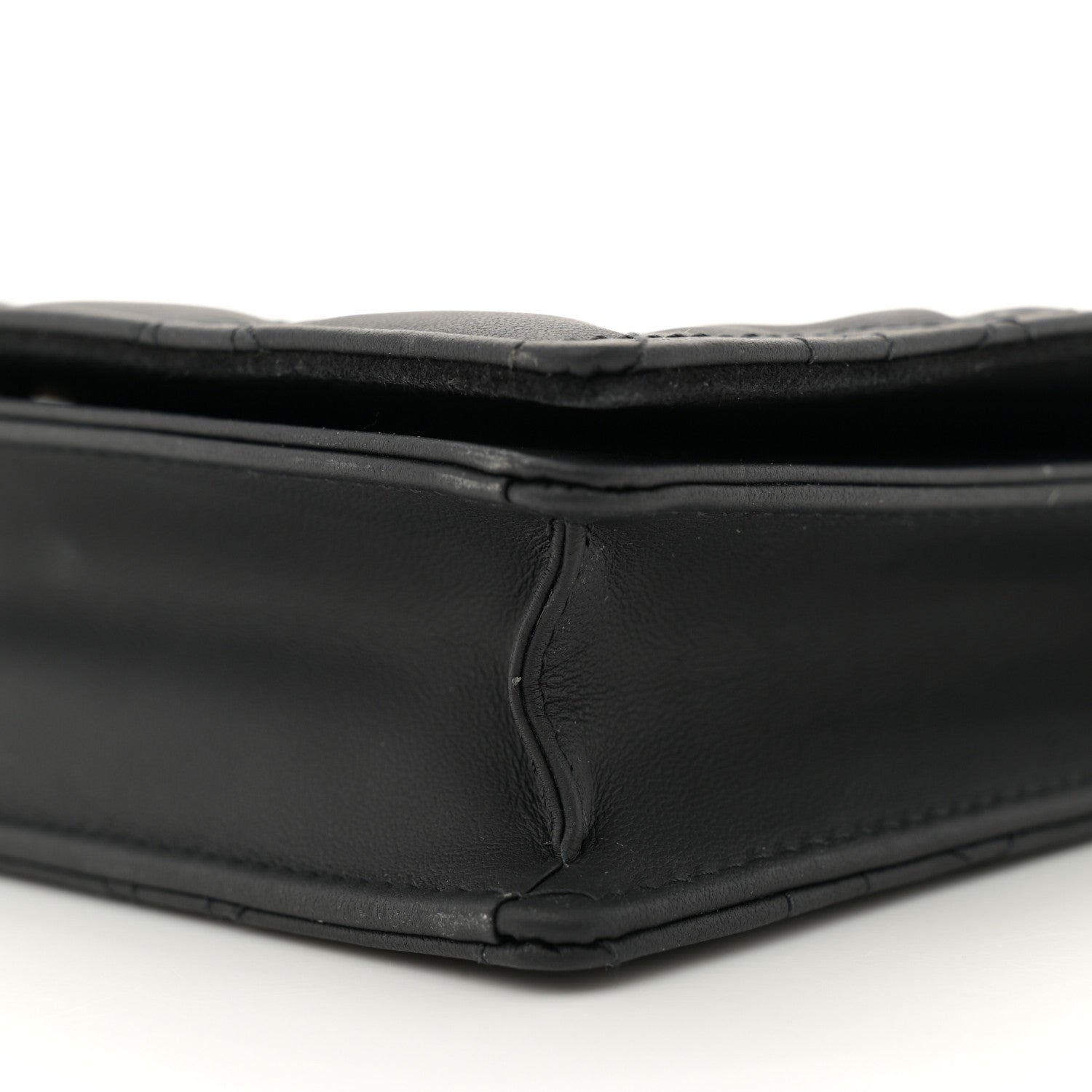 Christian Dior Ultra Matte Calfskin Cannage Lady Dior Clutch Black 10 of 12