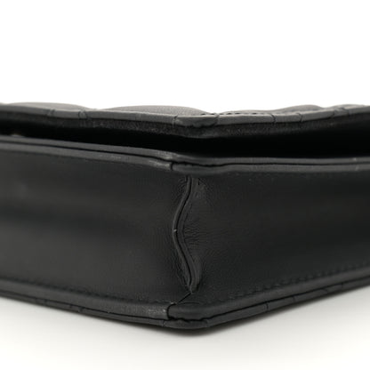 Christian Dior Ultra Matte Calfskin Cannage Lady Dior Clutch Black 10 of 12
