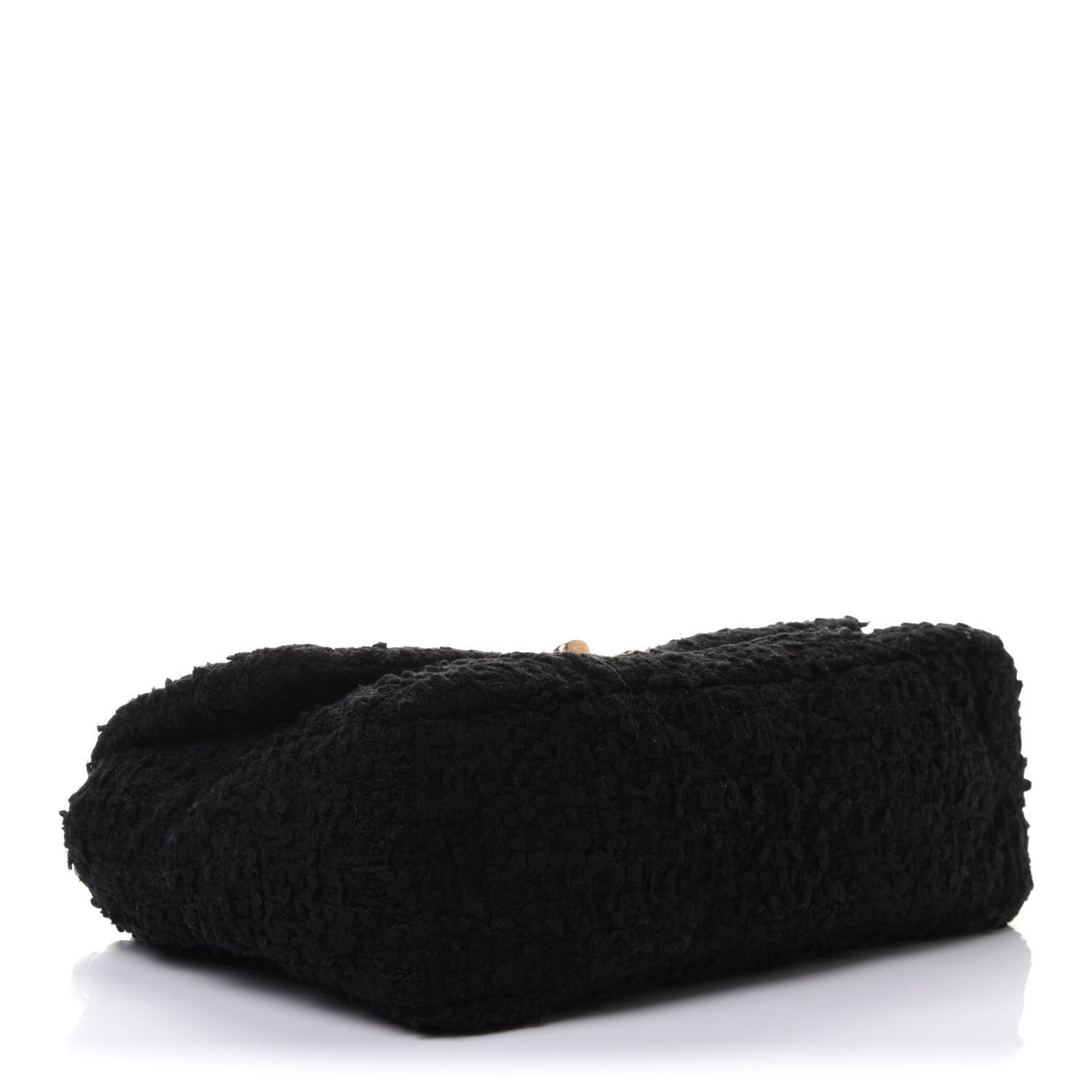Tweed Quilted Medium Chanel 19 Flap Black