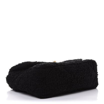 Chanel Tweed Quilted Medium Chanel 19 Flap Black 4 of 11