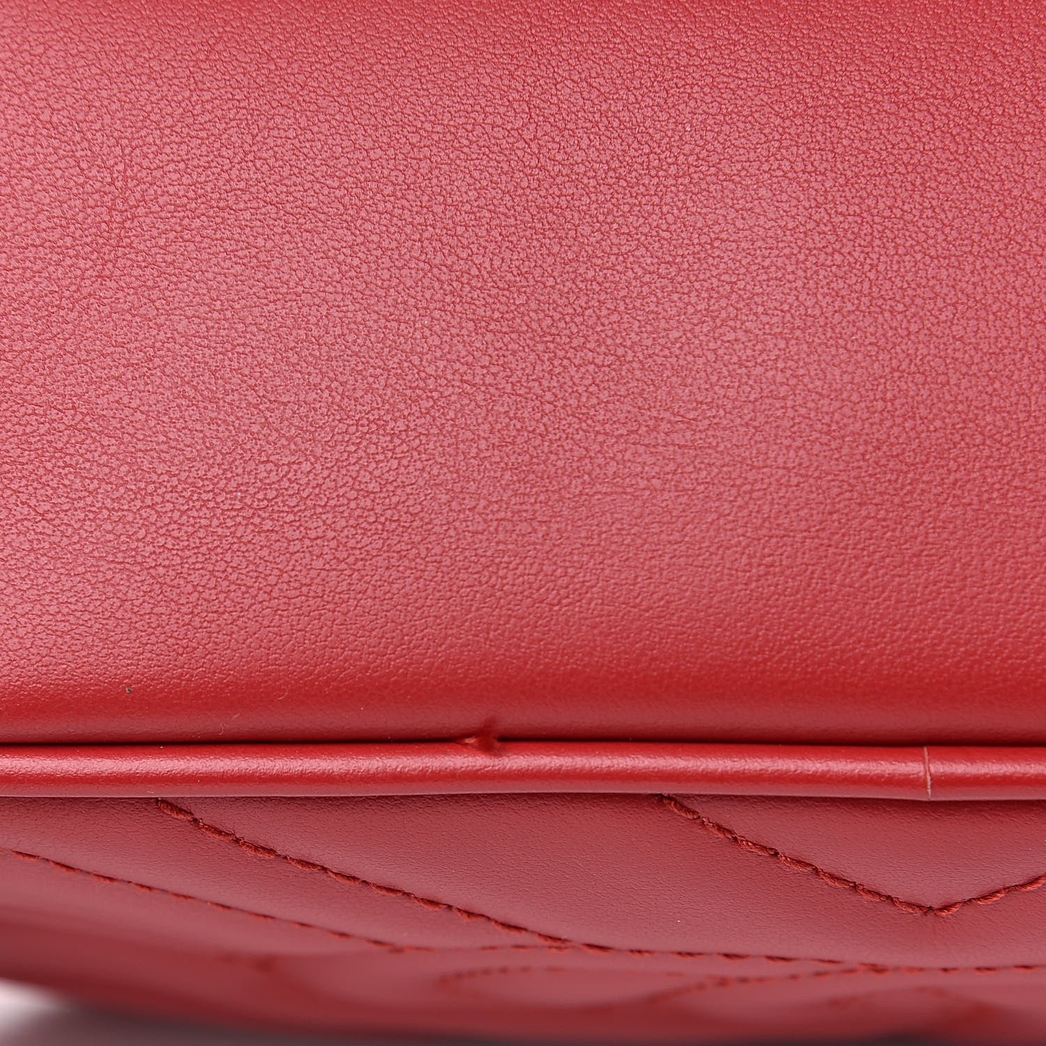 Gucci Calfskin Matelasse Mini GG Marmont Chain Shoulder Bag Hibiscus Red 11 of 11