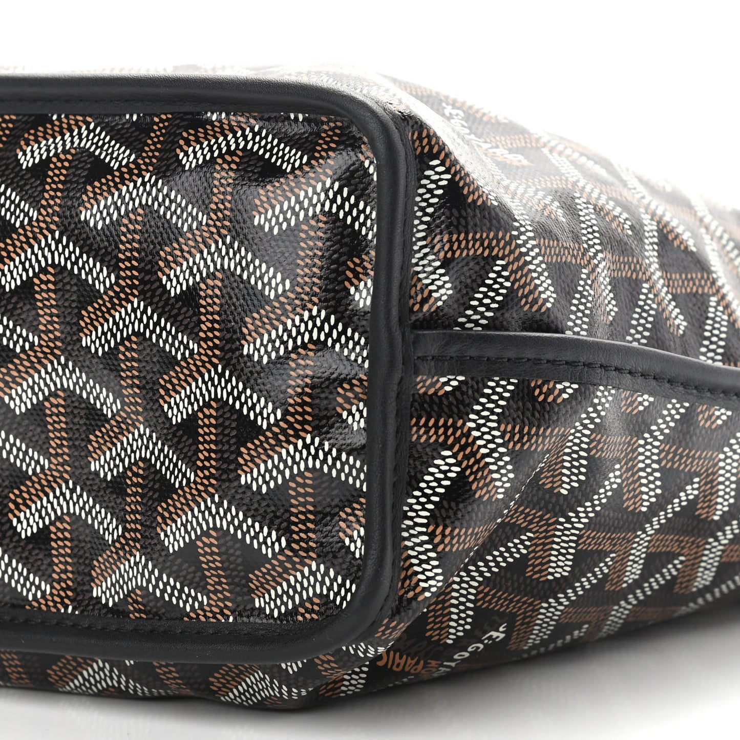 Goyardine Reversible Mini Anjou Black