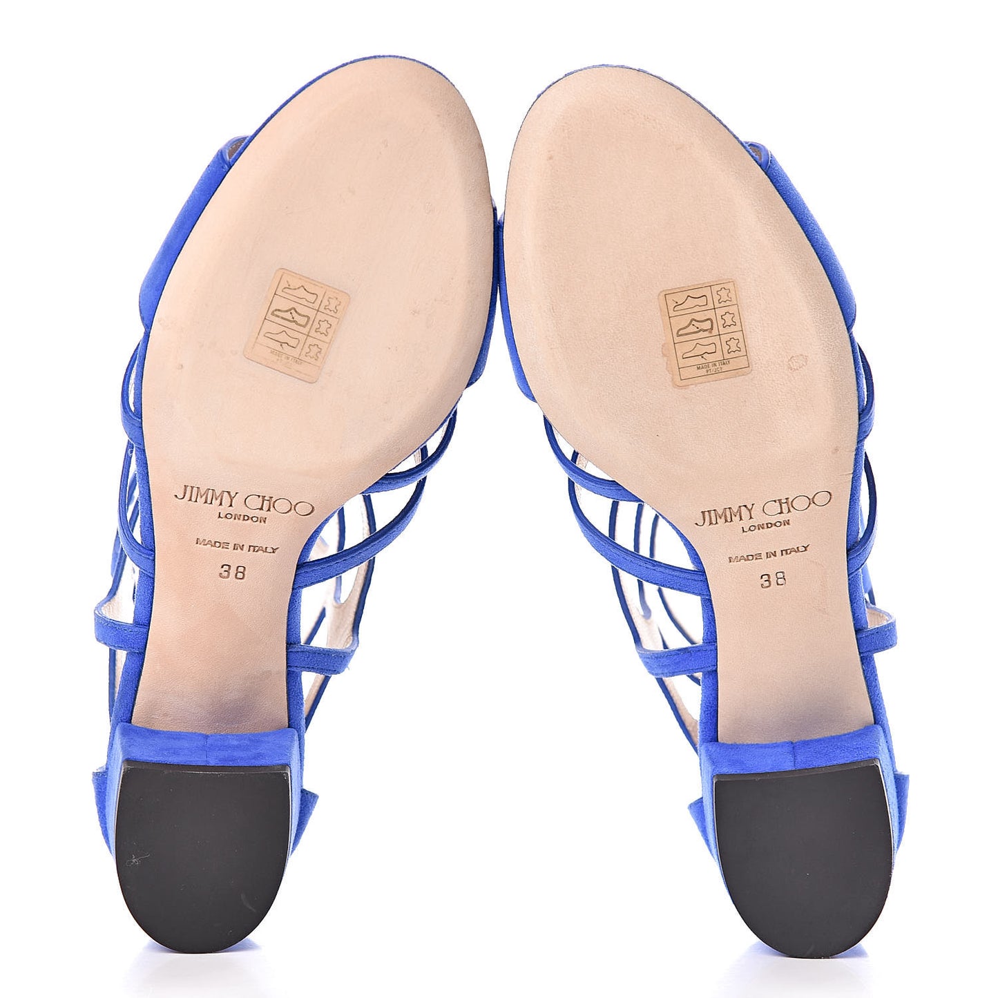 Suede Ren 35 Sandals 38 Cobalt