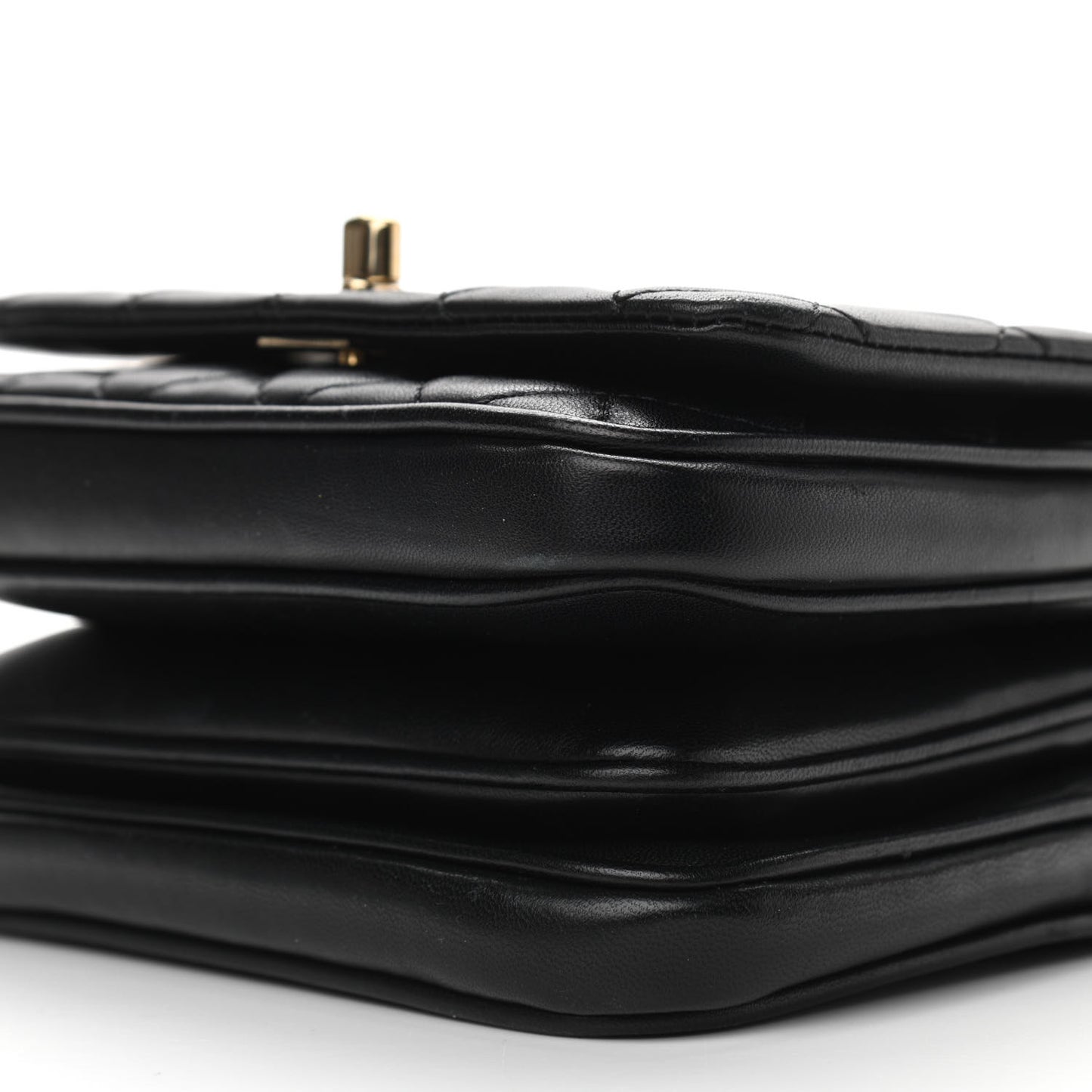Lambskin Quilted Mini Citizen Chic Flap Black