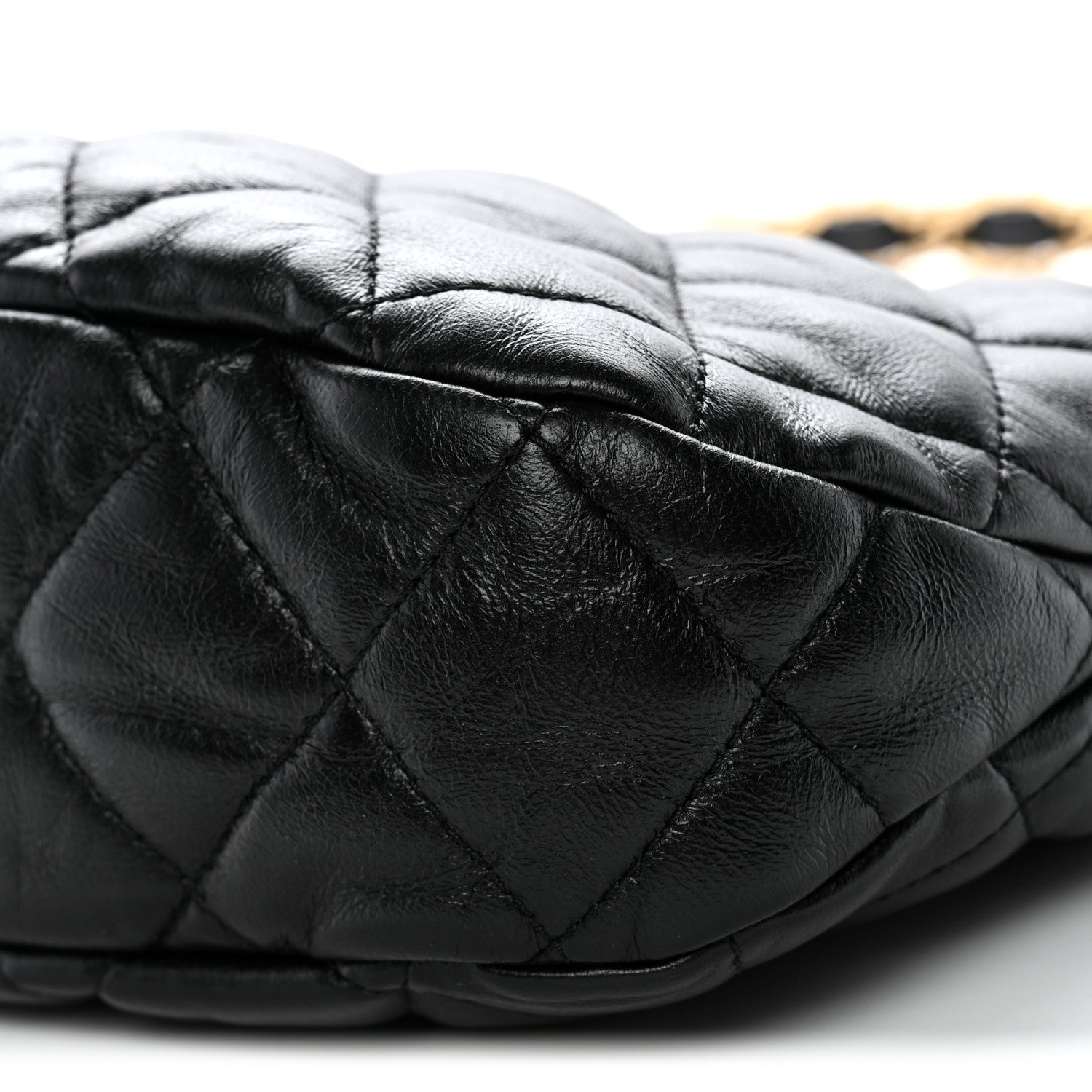 Chanel Lambskin Quilted Large CC Links Hobo Black 10 of 10