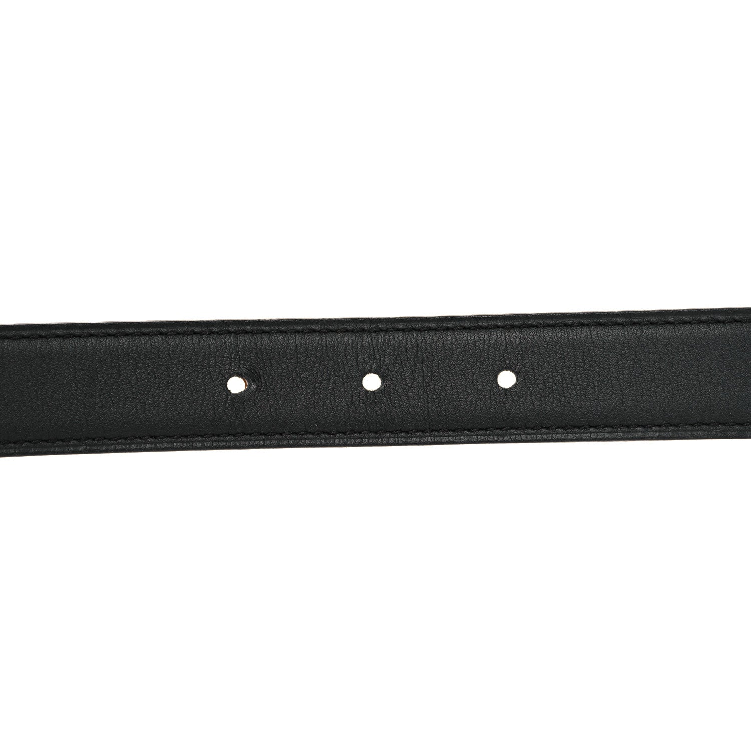 Hermes Swift Epsom 24mm Gamma Gourmette Belt 75 Black Gold 3 of 5