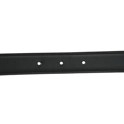 Hermes Swift Epsom 24mm Gamma Gourmette Belt 75 Black Gold 3 of 5